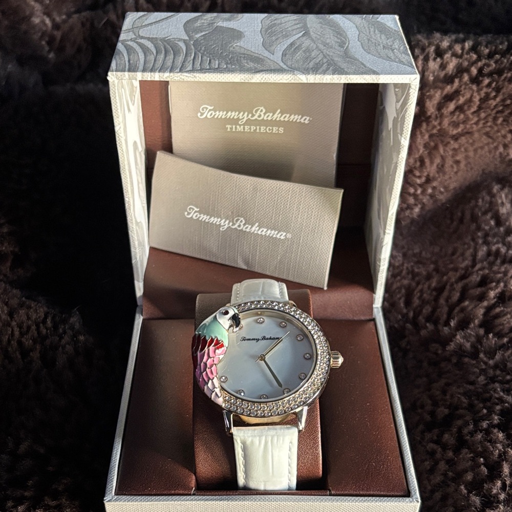 Tommy Bahama Women's Watch with White and Pink Details